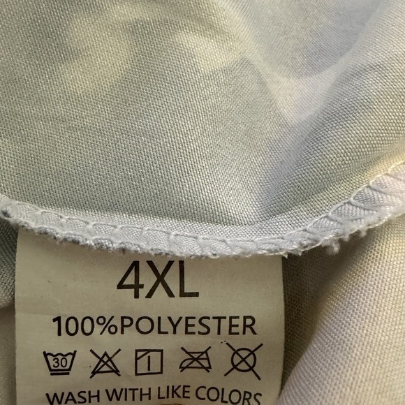 Amazon 4X Top Shirt White Yellow Floral Flower 3/4 Sleeve V Neck Womens - Picture 4 of 5